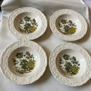 VTG Mason’s England ironstone Henley oak leaf acorn pattern set of 4 berry bowls